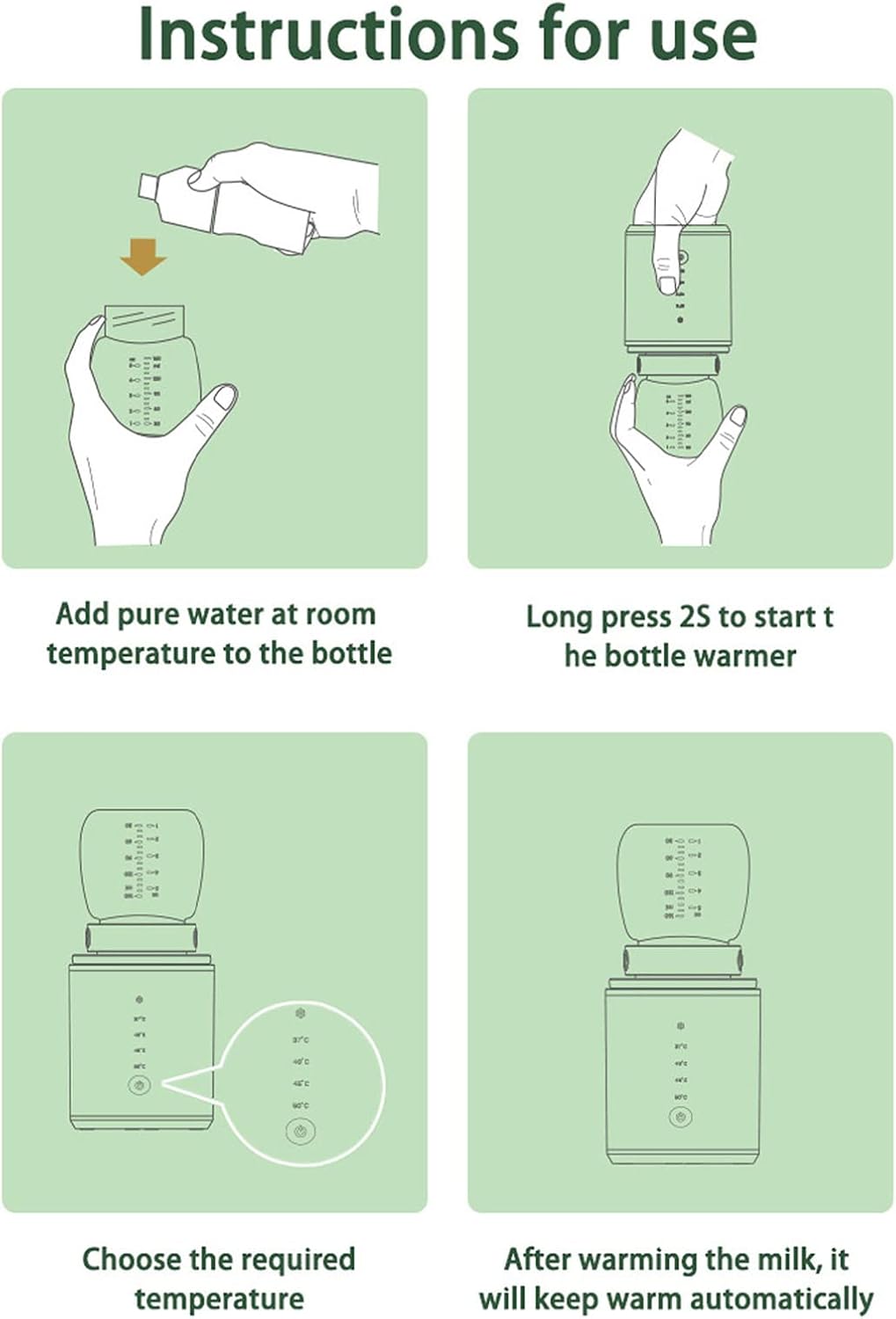 Portable Baby USB Milk Bottle Warmer