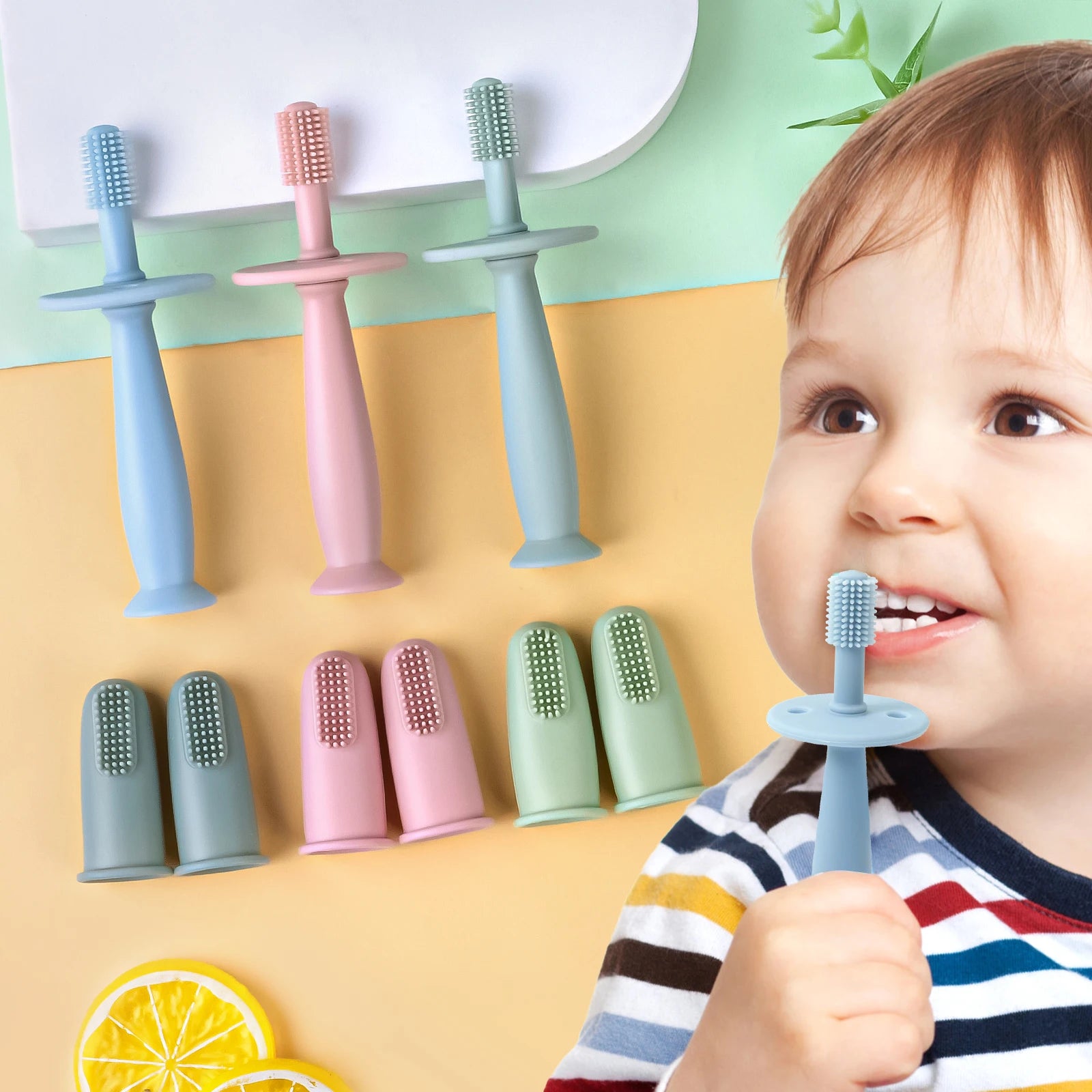 Baby Finger Toothbrush Set | 3Pcs