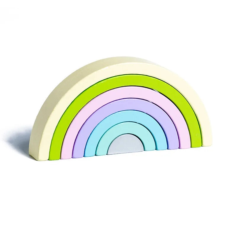 New Montessori Rainbow Arch Building Blocks