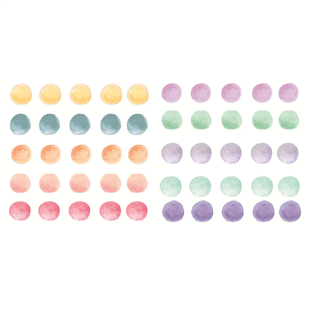 Multi-Color Polka Dot Nursery Wall Decals