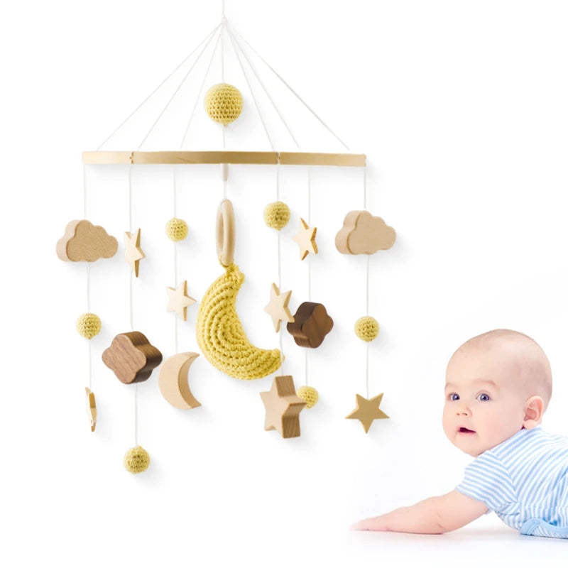 Baby Mobile Handmade With Rattles And Bells