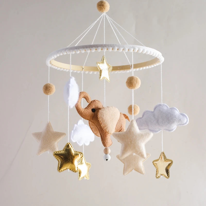 Baby Mobile Handmade With Rattles And Bells