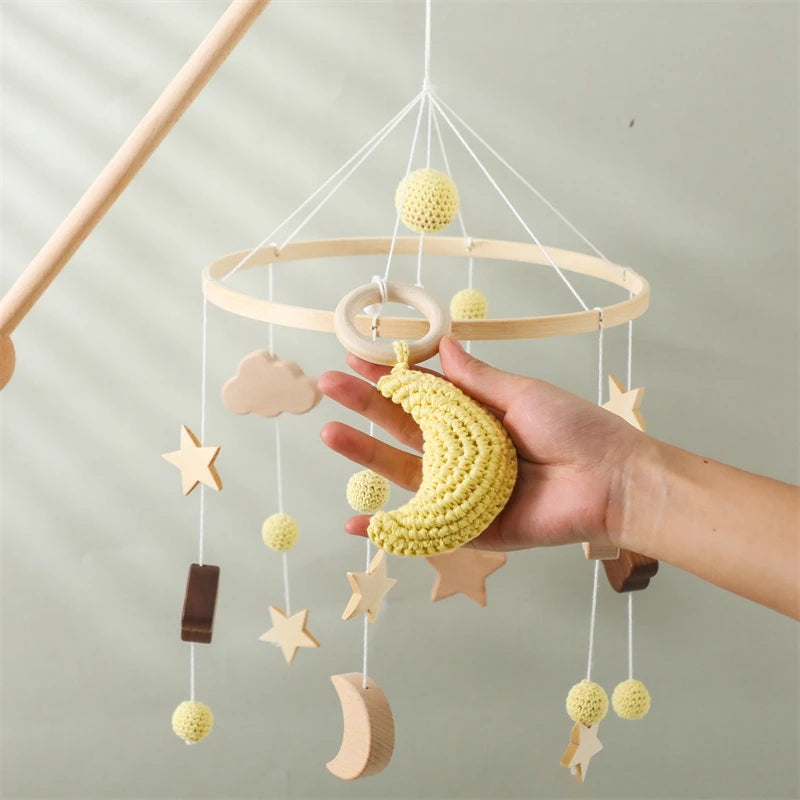 Baby Mobile Handmade With Rattles And Bells