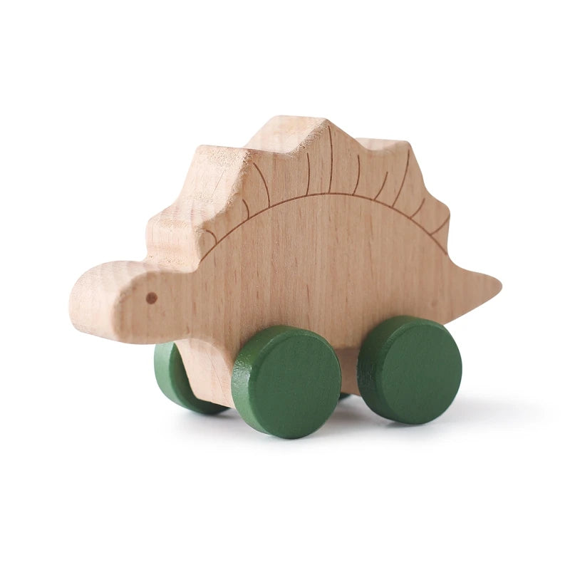 Wood Block Dinosaur Car | 1 Pcs