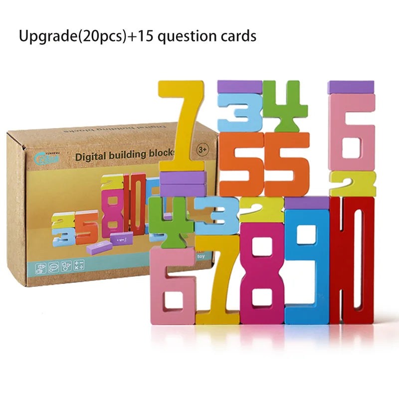 New Montessori Wooden Number Building Block