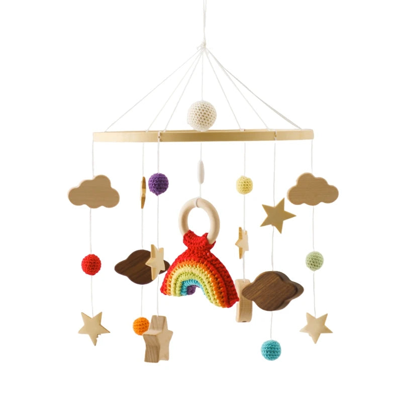 Baby Mobile Handmade With Rattles And Bells