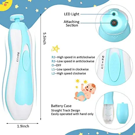 6-in-1 Electric Baby Nail Trimmer Manicure