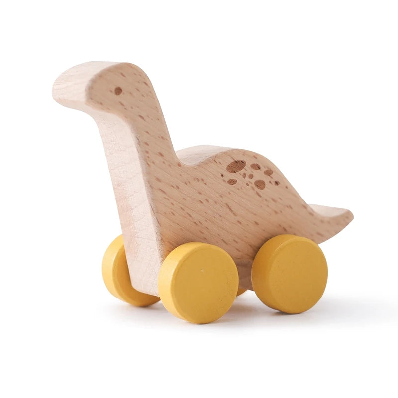 Wood Block Dinosaur Car | 1 Pcs