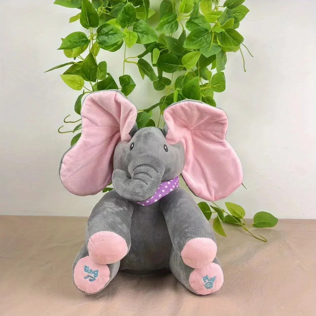 Peek-a-Boo Interactive Talking Elephant Plush Toy