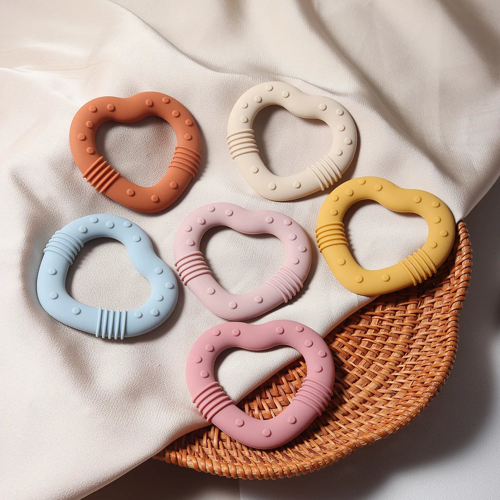 Star or Heart Silicone Teether | 1 Pcs