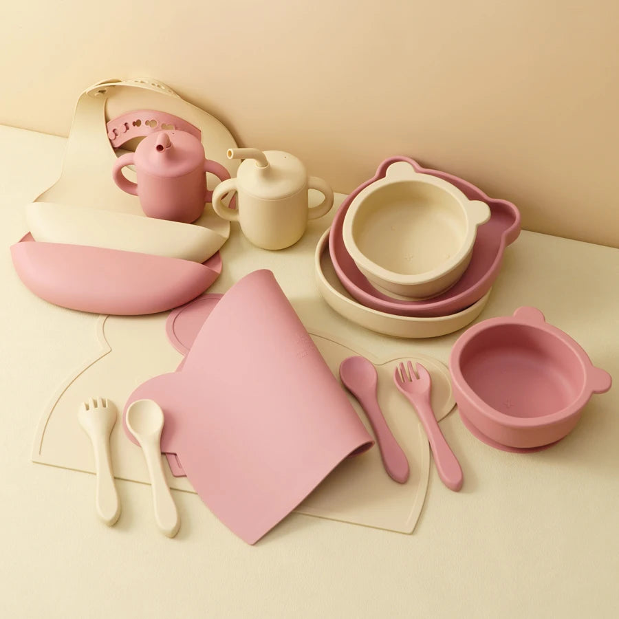 Silicone Baby Feeding Set | 7Pcs