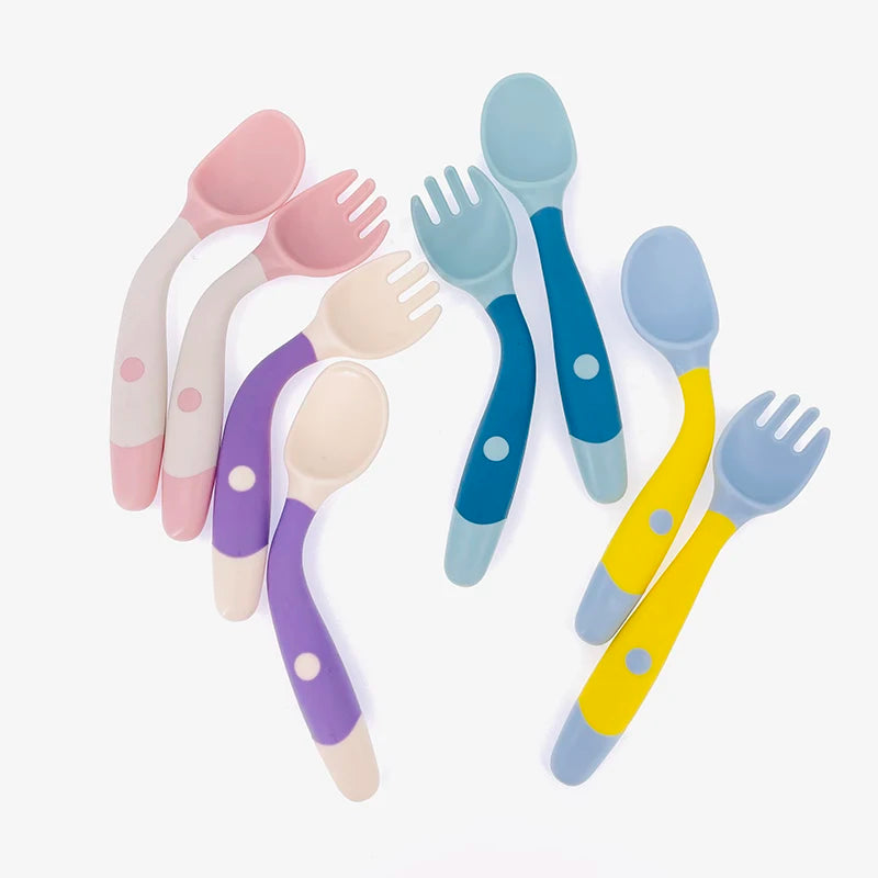 Baby Soft Bendable Scoop Fork Set