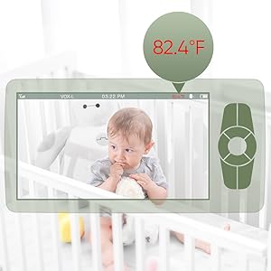 New 5 inch Video Baby Monitor with Camera and 2-Way Audio