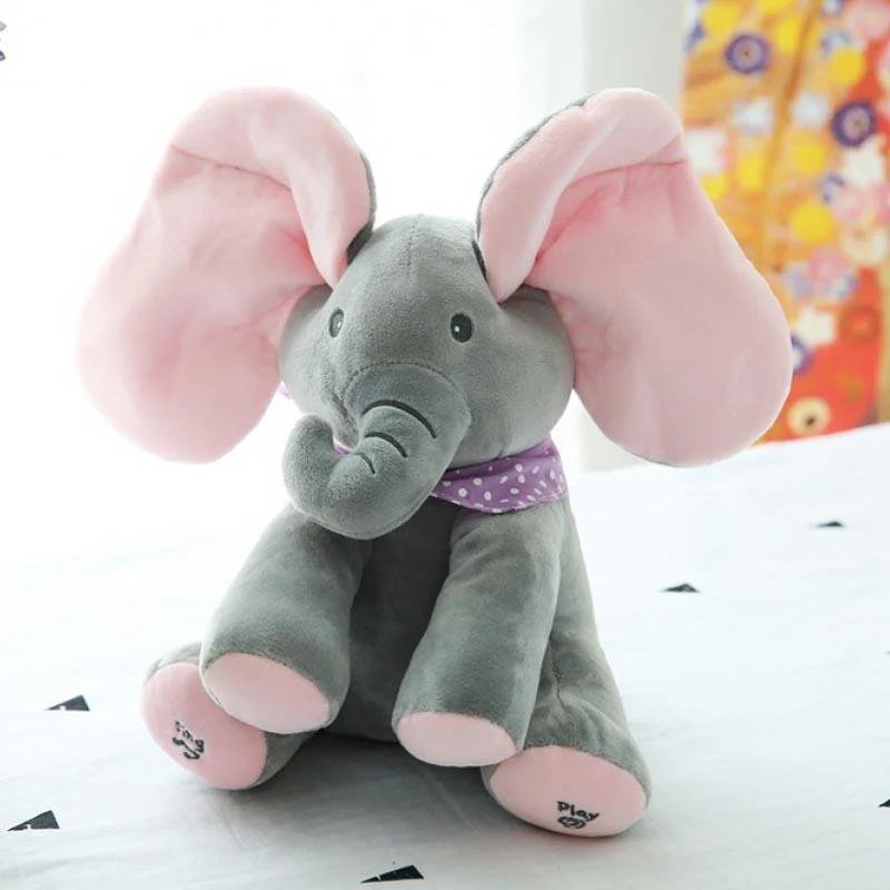 Peek-a-Boo Interactive Talking Elephant Plush Toy