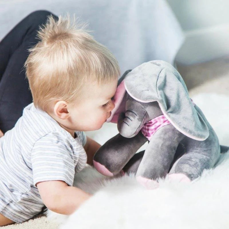 Peek-a-Boo Interactive Talking Elephant Plush Toy