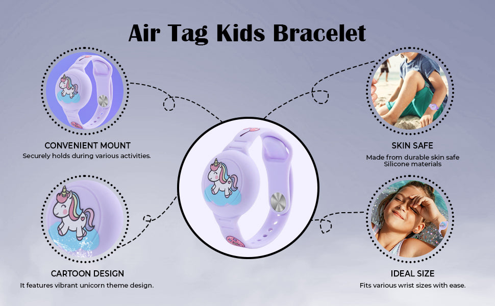 AirTag Bracelet for Kids and Toys